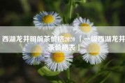 西湖龙井明前茶价格2020 「一级西湖龙井茶价格表」